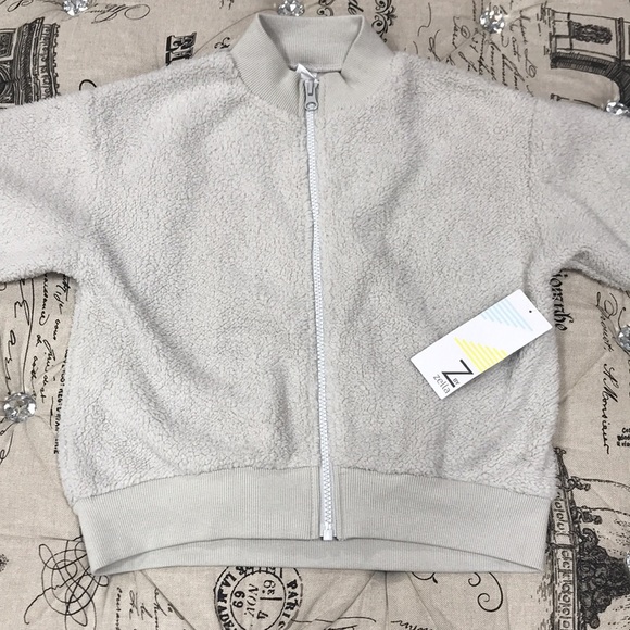 Z By Zella Girl Teddy Faux Fur Bomber Jacket - Picture 5 of 7